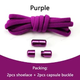Elastic laces Sneakers No tie Shoe laces Round Shoelaces without ties Quick Shoelace for Shoes Kids Adult One Size fits All Shoe