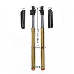 29" 45/48mm Triple Tree Clamp Front Forks Shock For 110cc 125cc Pit Dirt Bike Chinese Motor Bike Tianzhong Zongshen TTR Taotao