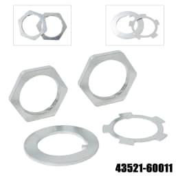 Areyourshop Front Axle Hub Spindle Lock Nut Washer Kit 43521-60011 For Toyota Hiluxs 4352160011 Axle Nuts Parts Car-Styling