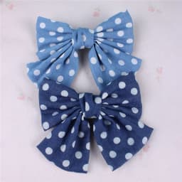 1PCS Large Hair Bow For Girl Hair Clips Striped Fabric Barrette Women Fashion Hair Accessories
