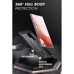 SUPCASE For Samsung Galaxy S23 Ultra Case / S22 Ultra Case UB Slim Rugged Shockproof Protective Case with Built-in Kickstand