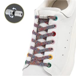 Colorful No Tie Shoe laces Elastic Laces without ties Flat Shoelaces for Sneakers Kids Adult Quick lace for Shoes Rubber Bands