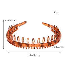 Fashion Simple Headdress Solid Color Resin Hair Comb Hairbands For Women Headband Hair Hoop Bezel With Teeth Hair Accessories