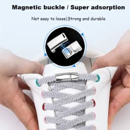 Magnetic Lock Shoelaces Boots Plush Laces Kids Adult Elastic No tie Shoe laces Sneakers for Shoelace One Size Fits All Shoes