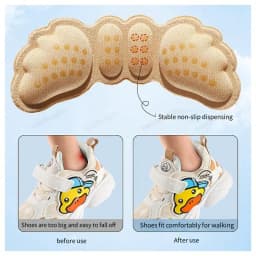 Heel Protectors kids Shoes Heels Cushion Shoe Pads for Child Stickers Inserts Adjustable Size Shoes Insoles Foot Pain Relievers