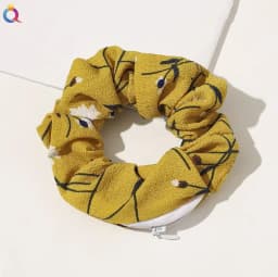 1PC Fashion New Velvet Pocket wallet Hair Scrunchies Retro Zipper Large Intestine Elastic Hair Band Hair Accessories Hot