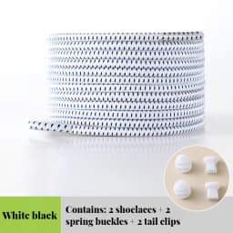 1Piar Elastic Shoelaces Sneakers Quality Lock Shoe laces Round Tennis Laces Without ties Adult Kids Rubber Bands for Shoes