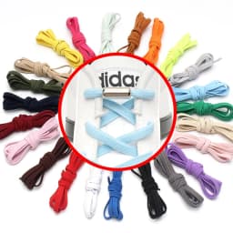 New Flat No Tie Shoelaces Elastic Metal Lock Shoe laces Special Creative Kids Adult Unisex Sneakers Shoelace Fast Lazy Laces