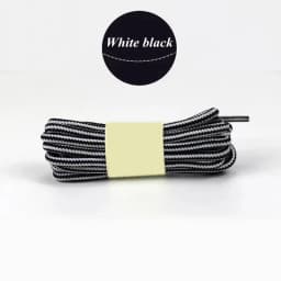 1Pair Striped Double Color Shoe laces Round Outdoor Sneakers Shoelaces Cotton Boots Shoelace 70CM 90CM 120CM 150CM 18 Colors