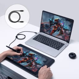 Huion UC06 / UC06A Full-Featured USB-C to USB-C Cable USB 3.1 for Kamvas 13 / Kamvas 22 / Kamvas 22 Plus