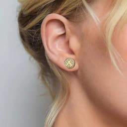 Fashion Cubic Zircon Initial A-Z Letter Gold Color Stud Earrings for Men Women AAA CZ Punk Hip-Hop Name Earrings 2021 GE353A