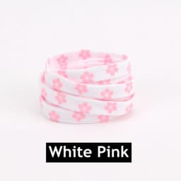 New Sakura Shoelaces Flat Little Daisies Shoe laces High-top Canvas Sneakers Shoelace AF1 Laces Shoe Strings 100/120/140/160CM