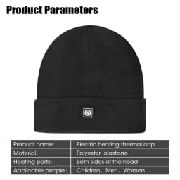 SNOW DEER-Rechargeable Heated Hat for Men Women, Cycling Caps, Electric Motorcycle Heating Cap, Snowboarding Accessories, Winter
