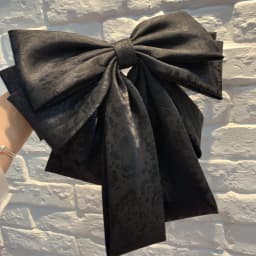 Fashionable Solid Color Stereo Bow Hair Clip For Female Girls Rose Print Five Layer Oversized Barrette Bow Hair Accessories