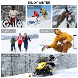SNOW DEER Winter Heated Sock Rechargeable Battery Stocking Women Electric Heating Ski Socks Sports Man Thermal with Warmer Foot