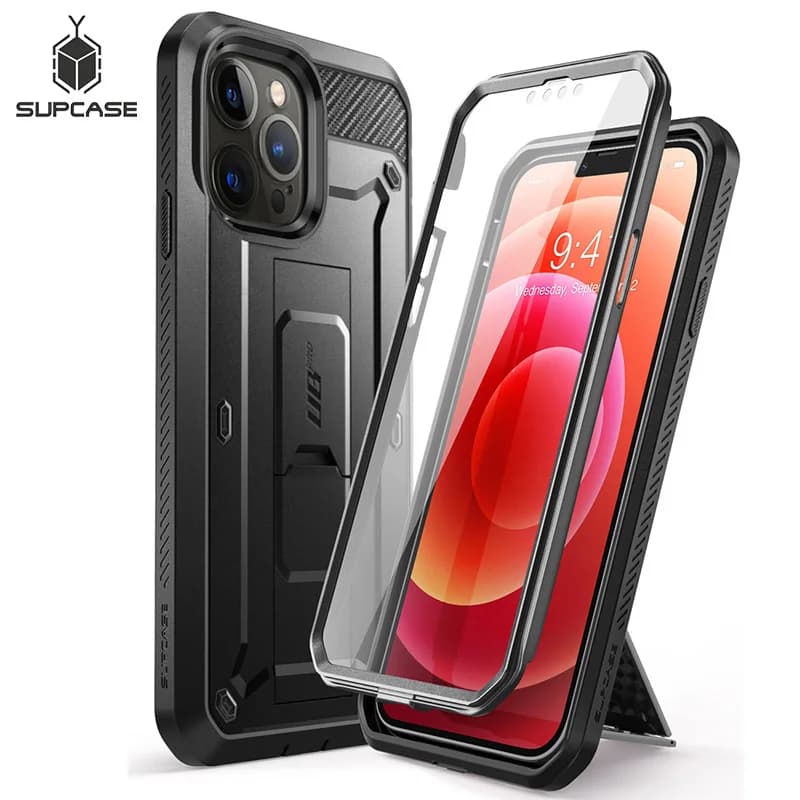 SUPCASE For iPhone 13 Pro Max Case 6.7" (2021) UB Pro Full-Body Rugged Holster Cover with Built-in Screen Protector & Kickstand