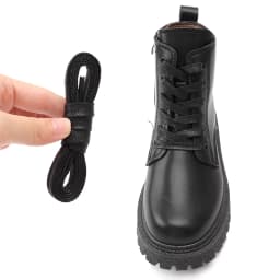 Waterproof Leather Shoelace Cotton Waxed Shoelaces Flat Shoe laces Oxford Boots Laces for Shoes Widening 0.8cm 70/90/120/150cm