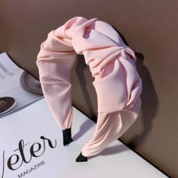 2023 Fashion Hair Hoop for Women Girls Flower Solid Color Headbands Designer Fold Wide Edge Hairband Hair Accessories Headwear