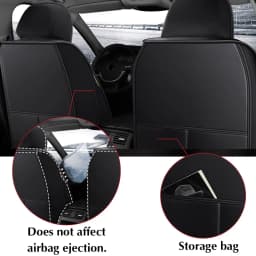 1PC Luxury PU Leather Front Car Seat Cover Cushion Protector Non-Slip Mat Waterproof for Lada VESTA for Ford for BMW
