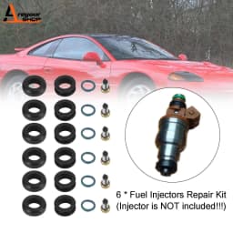 Areyourshop 6PCS Fuel Injectors Seal O-Ring Kit MD164888 Fit for Mitsubishi 3000GT INP-014 Car Accessories Part