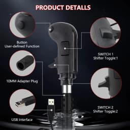 USB Gearshift Knob for Logitech G923 G29 G27 G25 TH8A for ETS2&ATS Euro Truck High Low Gear Simulator Shifter simulators