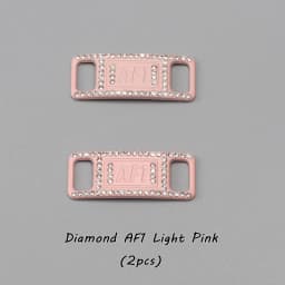 Luxury Rhinestone AF1 Shoe Charms Colorful Diamond Sneaker Shoe Decoration Fashion Shoelaces Metal Buckles Shoes Accesories 2Pcs