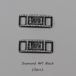 Luxury Rhinestone AF1 Shoe Charms Colorful Diamond Sneaker Shoe Decoration Fashion Shoelaces Metal Buckles Shoes Accesories 2Pcs