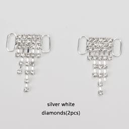 Luxury Rhinestone AF1 Shoe Charms Colorful Diamond Sneaker Shoe Decoration Fashion Shoelaces Metal Buckles Shoes Accesories 2Pcs
