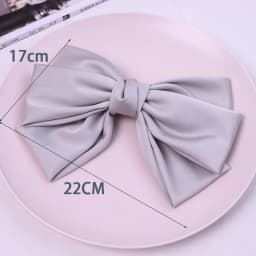 Three-layers Oversize Bow Hair Clip Satin Hairpin For Women Girl Ribbon Barrette Bow Solid Color Clip Headwear Hair Accessories