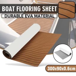 3000x900x6mm Boat Flooring Self Adhesive EVA Boat Yacht Marine Flooring Faux Teak Decking Sheet Pad Foam Floor Mat