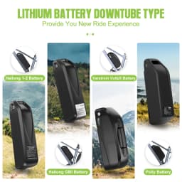 EBike Battery 48V 52V 36V Hailong 30A BMS Electric Bicycle Downtube Lithium Battery Pack For 1500W 1000W 750W 500W 250W Motor