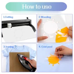 HTVRONT 8/14pcs 12X3ft Multi-Color PU Heat Transfer Vinyl Roll for T-shirt Printing DIY Iron on HTV Film Christmas Gift