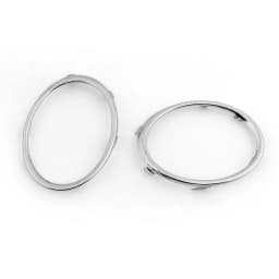 Areyourshop 1 Pair Chrome Front Fog Lamp Light Cover Trim Decorate Frame for Audi B8 A4 2009 2010 2011 2012 Car Accessories