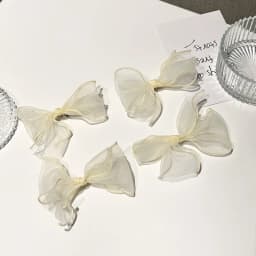 Sweet Hairclips Mesh Hairband Female Pure Desire Super Fairy Braided Hair Bow Hairpin Korean Streamer Headdress Hair Accessories