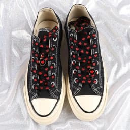 Fashion Love Heart Shoelaces High-top Canvas Sneakers Shoelace Flat Laces Shoe Strings 100/120/140/160/180CM Shoes Accesories