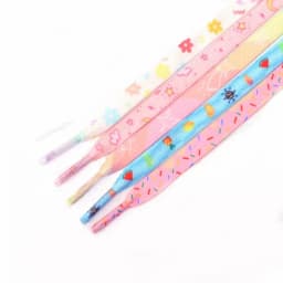 New Print Shoelaces for Sneakers Quality Fabric Flat Shoe laces Fashion Girl Laces for Shoes width 0.8cm 120/140/160CM