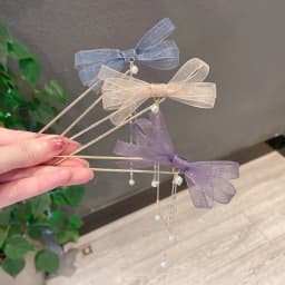Fashion Metal Hair Sticks for Women Shell Hair Clip Minimalist U Shape Hair Bun Maker Headwear Tassel Pearl Pendant Hairpins
