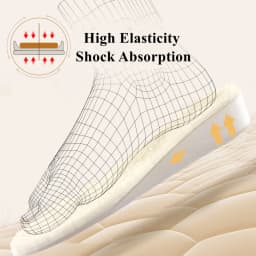 Winter Warm Height Increase Insoles Sports Shock Absorption Shoes Insole for Feet Men Women Fur Shoes Pads Growing Sole 1Pair