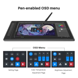 HUION KAMVAS Pro 16 2.5K QHD Drawing Tablet with Screen QLED Full-Laminated Graphics Tablet with Battery-Free Pen, 15.6inch