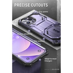 I-BLASON For iPhone 14 Pro Case 6.1" Armorbox Full-Body Dual Layer Rugged Holster Bumper Case with Built-in Screen Protector