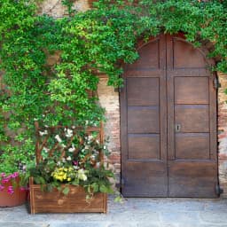 Raised Garden Bed with Trellis - Garden Box for Vine Climbing Plants Flower Free-Standing Raised Planter for Patio Garden Indoor