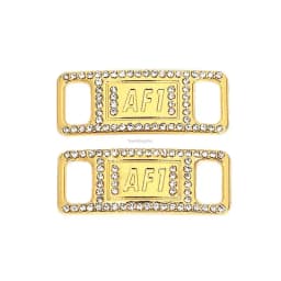 New Diamond Shoe Charms AF1 Sneaker Laces Buckle Quality Metal Shoelaces Decorations Air Force one Shoes Accessories