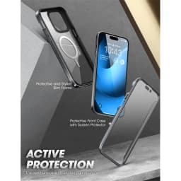 For iPhone 14 Pro Max Case 6.7" (2022) SUPCASE UB Edge Mag Slim Frame Clear Protective Case with Built-in Screen Protector