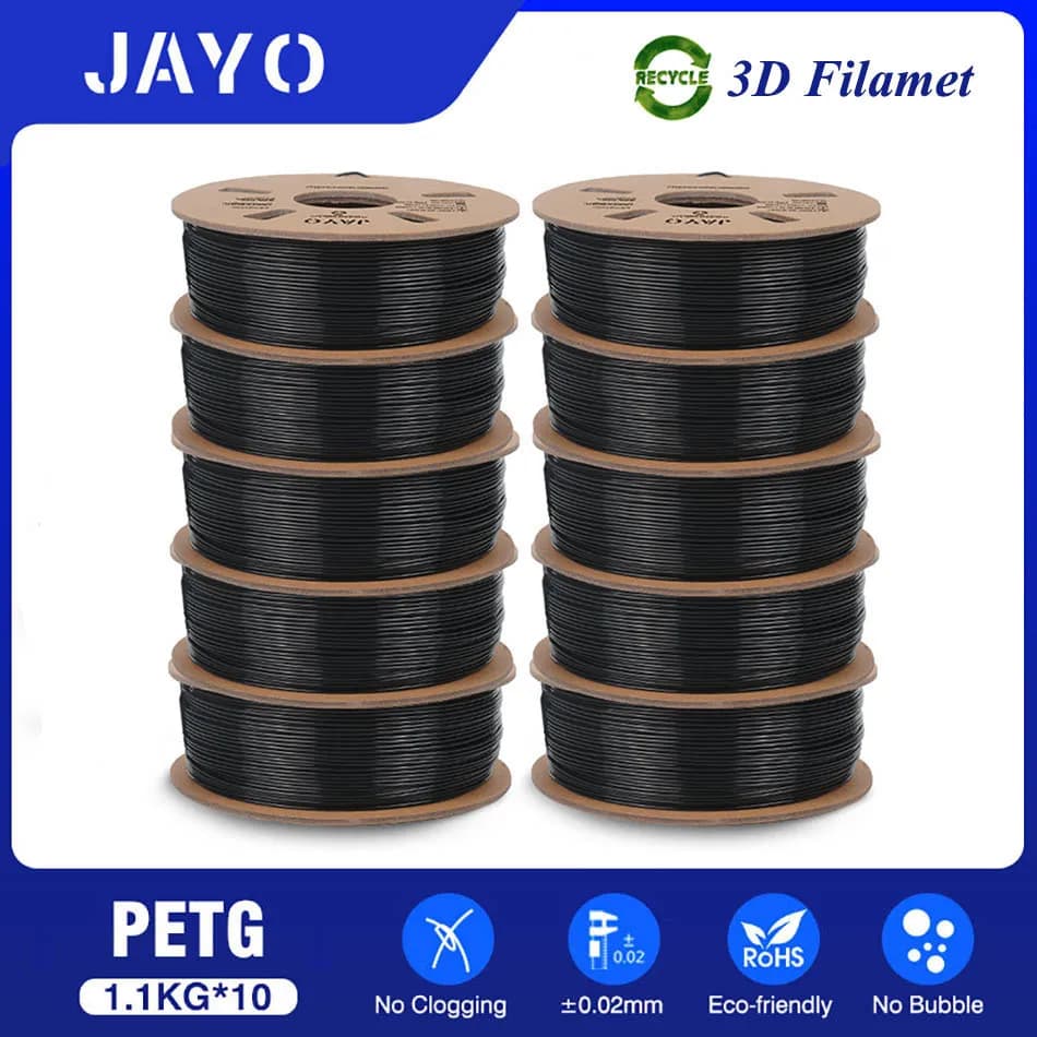 JAYO PLA /PETG/PLAMETA /SILK PLA Plus Filament 1.75mm PLA 3D Filament 1.1KG 10pcs/set 3D Printing Materials For FDM 3D Printer