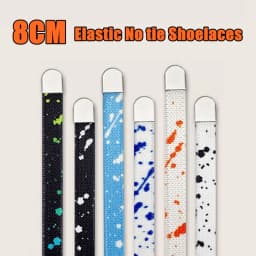 8MM Rainbow Elastic laces Sneakers AF1 No tie Shoelaces for Shoes Kids Adult Quick Flat Shoelace without ties Shoe Accessories