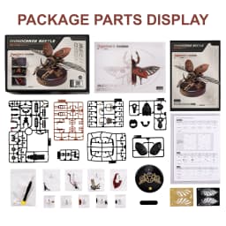 Robotime Rokr 3D Puzzle Golden Coin Turtle Industrial-style Building Block Toys for Kids Adults Steampunk Design with LED Light