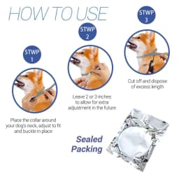 Dewel Pet Dog Collar Anti Flea Ticks Mosquitoes Outdoor Protective Adjustable PET Collar 8 Months Long-term Protection