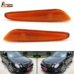 Areyourshop Side Marker Light in Bumper Turn Signal Light for Benz W211 E-Class 2003-2006 Turn Signal Lamp Car Accessories Parts