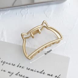 Fashion Women Girls Geometric Metal Hair Claw Clamps Hair Crab Moon Shape Hair Clip Claws Solid Color Hair Accessories Hairpin