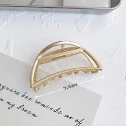 Fashion Women Girls Geometric Metal Hair Claw Clamps Hair Crab Moon Shape Hair Clip Claws Solid Color Hair Accessories Hairpin